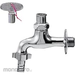 KAKUDAI MFG Wall Faucet with Coupling (Key Type)