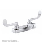 KOHLER Dual-Wristblade-Handle Two-Hole Centerset Deck-Mount Bathroom Faucets