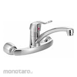 MOEN COMMERCIAL Single-Joystick-Handle Two-Hole Widespread Wall-Mount Kitchen Sink Faucets