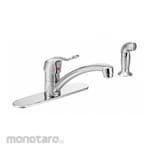MOEN Single-Joystick-Handle Four-Hole Widespread with Sprayer Deck-Mount Kitchen Sink Faucets