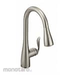 MOEN Single-Side-Joystick-Handle Single-Hole Deck-Mount Kitchen Sink Faucets