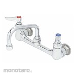 T S BRASS Dual-Lever-Handle Two-Hole Centerset Wall-Mount Multipurpose Faucets