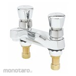 T S BRASS Dual-Metering-Handle Two-Hole Centerset Deck-Mount Bathroom Faucets