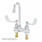 T S BRASS Dual-Wristblade-Handle Two-Hole Centerset Deck-Mount Multipurpose Faucets