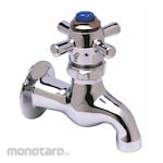 T S BRASS Single-Cross-Handle Single-Hole Wall-Mount Bathroom Faucets