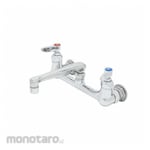T S BRASS Two-Hole Widespread Wall-Mount Laundry Sink Faucets