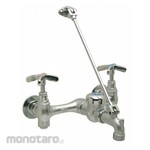 ZURN Dual-Cross-Handle Two-Hole Widespread Wall-Mount Service Sink Faucets