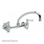 ZURN Dual-Lever-Handle Two-Hole Widespread Wall-Mount Kitchen Sink Faucets