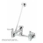 ZURN Dual-Lever-Handle Two-Hole Widespread Wall-Mount Service Sink Faucets (Kran Bak Cuci)