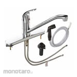ZURN Single-Joystick-Handle Three-Hole Widespread Deck-Mount Kitchen Sink Faucet (Kran Wastafel Dapur)