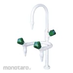 Duraline Three-Way Bench Faucet 2 Fixed & 1 Swivel Water Tap (Kran Meja 3 Arah)