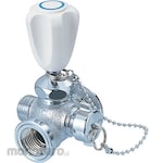 SANEI (formerly Sanei Faucet Manufacturing Co., Ltd.) Cross Branch Valve Drain (Kran Cabang 4 Arah)