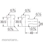 KAKUDAI MFG Water diversion set for mixer tap