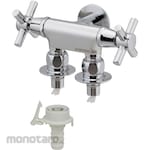 KAKUDAI MFG Double outlet faucet for washing machine