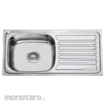 Volk Carrion Bak Cuci Piring 1 Lubang Dengan Sayap