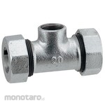 KAKUDAI MFG Tee with 3-Tube Joint Screw (White)