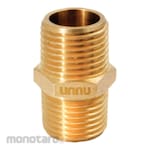 Unnu Double nipple brass (Sambungan Nepel)