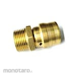 AMD Male Elbow Push Fit Brass