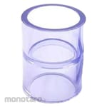 HUASHENG Clear Coupling Socket PVC SCH80 ASTM D2467
