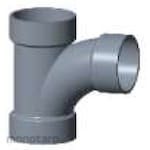 Lesso Sambungan Pipa PVC Tee Radius Besar