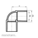 RUCIKA Sambungan Pipa PVC Elbow