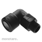 Vinilon Male Elbow 90° fitting push on (plastic thread)