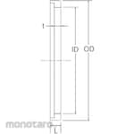 Osaka Sanitary Gasket PTFE L Type (Gasket L PTFE)