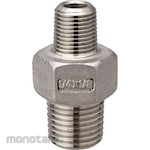 monotaro Different Hexagonal Nipple SS Screw-In Fitting (Nepel)