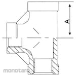 monotaro Sambungan Pipa Tee SS