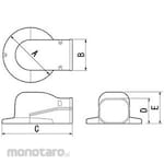 INABA DENKO For Wall Corner Air Conditioner Cap