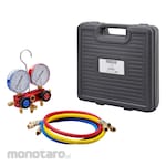 monotaro Manifold Kit For R410A (With Hose) (Pengukur Tekanan AC)