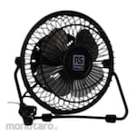 RS PRO USB Desk Fan Metal Guard Black