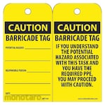 NMC Caution Barricade Tag Potential Hazard