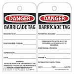 NMC Danger Barricade Tag