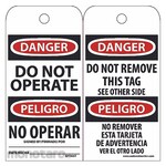 NMC Danger Do Not Operate Bilingual Tag