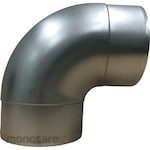 Fujimori Sangyo Spiral Duct Fitting Short Elbow for Air Conditioning