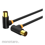 Cabletime Antenna Cable Male to Female 90 Degree (Kabel Antena)