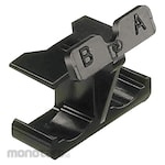 Panduit OptiCam [[TM]] Polished LC duplex clip for optical connector black