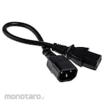 RS PRO IEC C13 Socket to IEC C14 Plug Power Cord