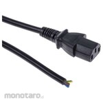 RS PRO IEC C13 Socket to Unterminated Socket Power Cord