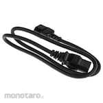 RS PRO IEC C14 Plug to IEC C15 Socket Power Cord (Kabel Power/Kabel Daya)