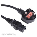 RS PRO IEC C15 Socket to GB BS1363 Plug Power Cord