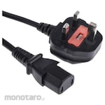 RS PRO IEC C17 Socket to GB BS1363 Plug Power Cord