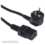 RS PRO Power Cord IEC C19 Socket to CEE 7/7 Schuko Plug (Kabel Listrik IEC C19 ke Colokan Eropa)