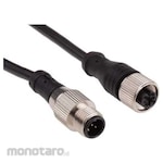 RS PRO Straight Female M12 to Straight Male M12 Sensor Actuator Cable