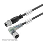 WEIDMULLER Connecting Line M12 Male to M12 Socket with LED (Kabel Konektor)