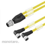 WEIDMULLER Connecting line Twin male M12-M8 Straight on angled