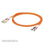 WEIDMULLER Fibre-optic Patch Cable Zipcord, GOF 50µm/125µm