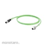 WEIDMULLER M12 Flange-M12 Straight Male
