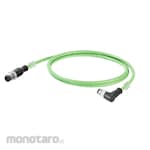 WEIDMULLER M12 straight male - M12 90ｰ male